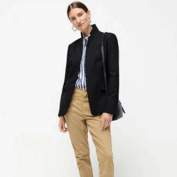 J. Crew Regent Blazer in Wool Flannel Black - Picture 2 of 10